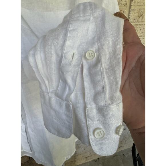 Go Linen L'Zinger Long Sleeve Single Pocket Linen Shirt-Size 1 - Picture 2 of 8